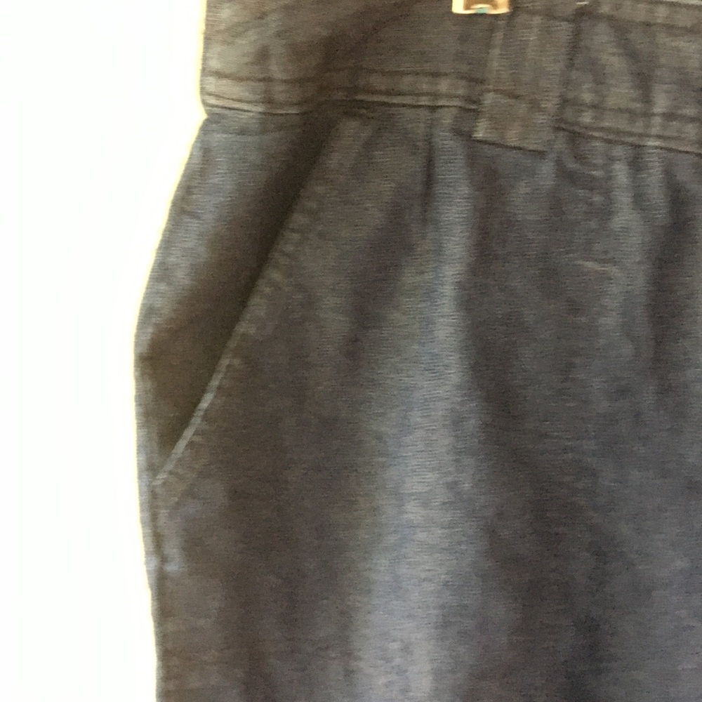 🎁2/$12 SZ16 WHITE STAG LIGHTWEIGHT BLUE DENIM ZIPPER FRONT 76% COTTON CAPRIS - Picture 3 of 13